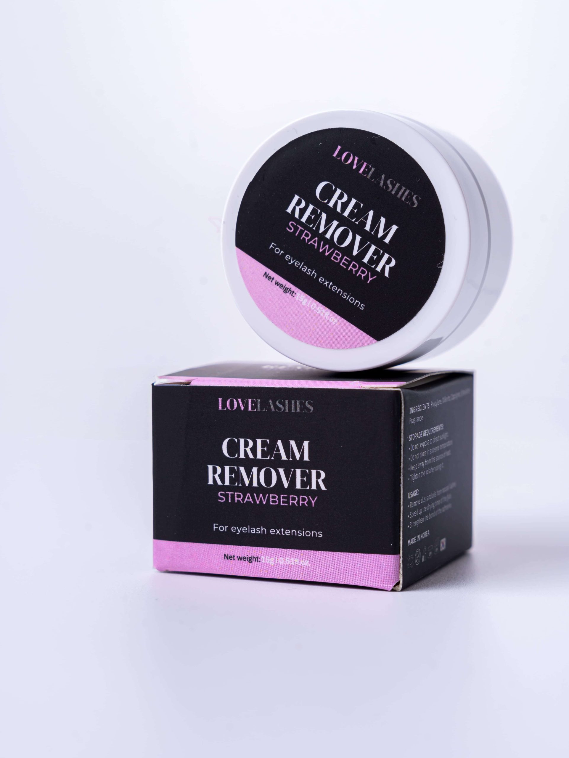 Profesionalni cream remover za brzo i nježno uklanjanje ekstenzija trepavica bez oštećenja